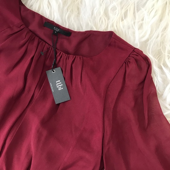 Tibi Silk Draped Dress - Picture 5 of 7